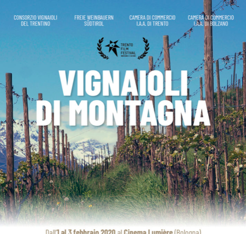 “Vignaioli di Montagna”: the Trentino Alto Adige Winemakers bring the tastings to the movies from 1-3 February in Bologna