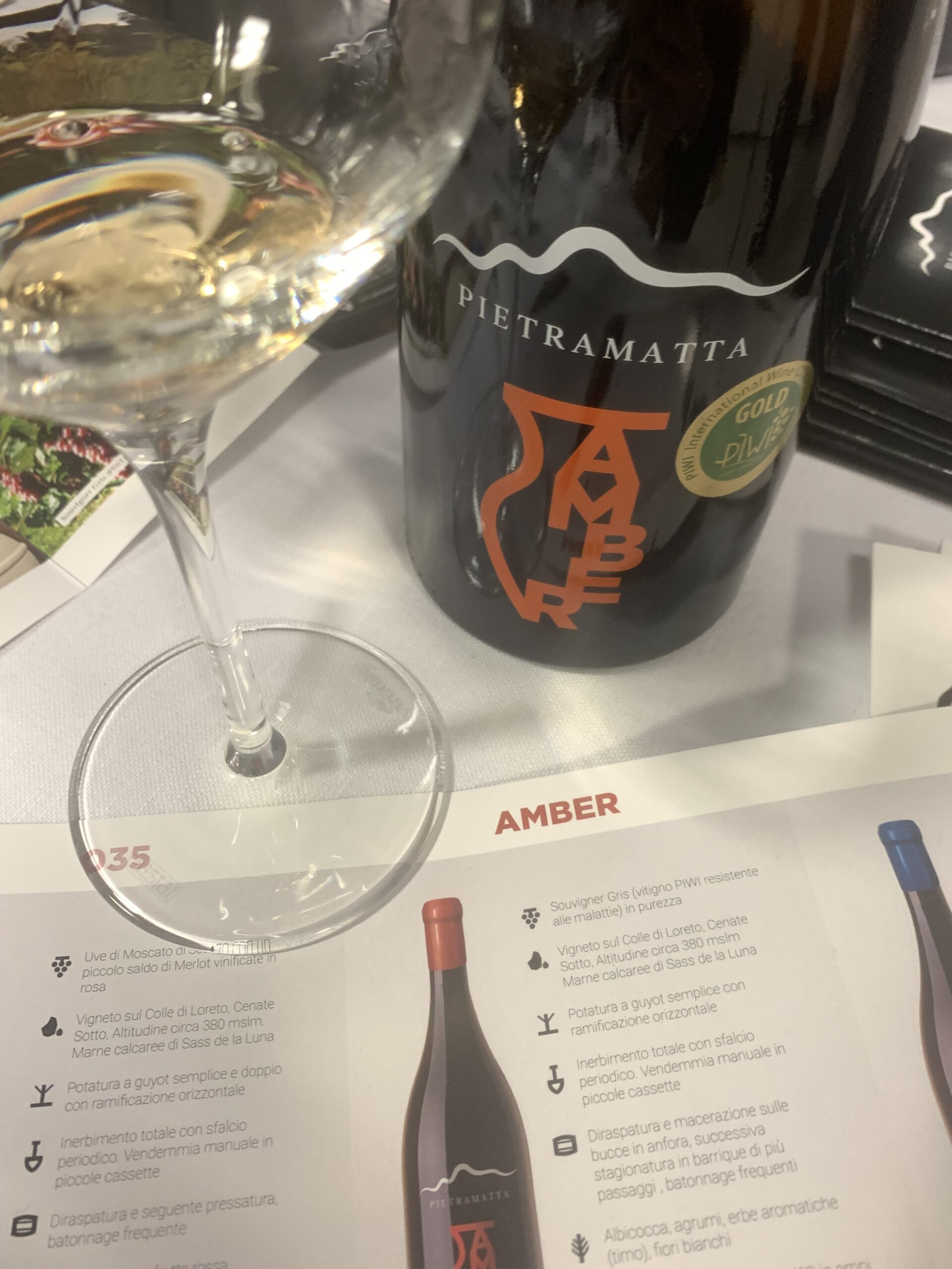 Award winning Pietramatta Amber: a premium Orange Wine which tells a tale of Love